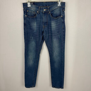 Amongst Others Jeans Mens 28X30 Blue Denim Slim Fit Skinny Stretch Medium Wash